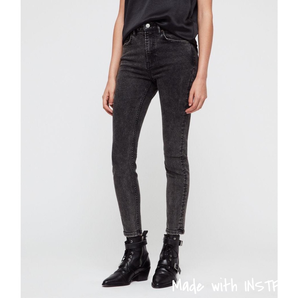 All Saints Nyla High Rise Skinny Jeans